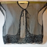 with black bead embroidered sequin boarder